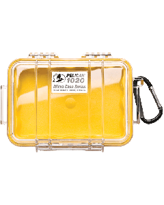 Pelican 1020 Micro Case Yellow Clear