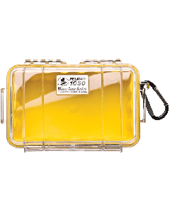 Pelican Micro Case 1050 Yellow Clear