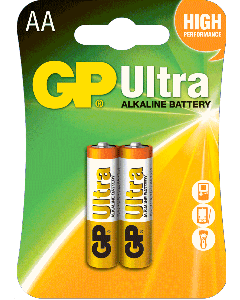 GP Ultra Alkaline AA Card of 2