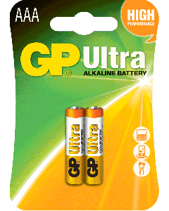 GP Ultra Alkaline AAA Card of 2