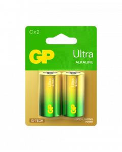 GP Ultra Alkaline C-Size Card of 2