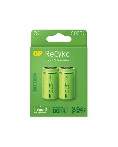 GP Recyko C-Size 3000mAh Card of 2