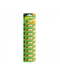 GP Ultra Alkaline AA Card of 10