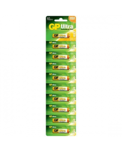 GP Ultra Alkaline AAA Card of 10