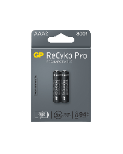 GP Recyko PRO Rechargeable AAA 800mah Card of 2