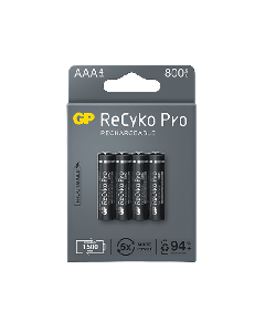 GP Recyko PRO Rechargeable AAA 800mah Card of 4